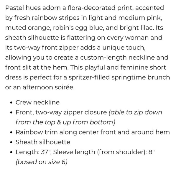 Trina Turk 100% Cotton Arboretum Zip Front Paisley Print Dress - Picture 12 of 12